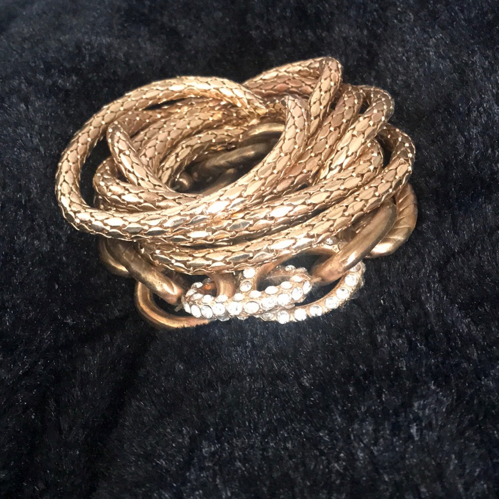 Gold bracelets